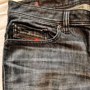 Diesel Dark Gray Slim-Straight Jeans